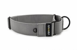 Martingale-Halsband - schwarze Beschläge