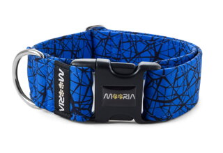 Halsband Black Print Cracks Royal Blue