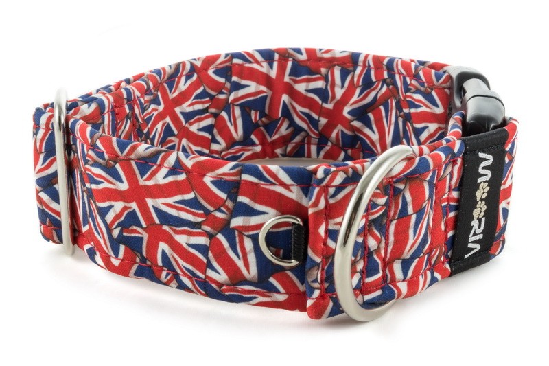 Union jack dog collar sale