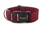 Halsband Chaotic Texture - Farbe Royal Red