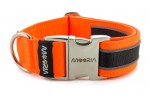 Halsband Reflex Neon Orange II mit Metallklemme