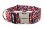 Halsband Union Jack mit Metallklemme