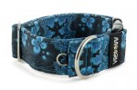 Halsband Abstract Blue - Detail des Halbrings