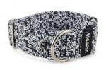 Halsband Abstract Flower Black - Detail des Halbrings