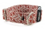 Halsband Abstract Flower Red - Detail des Halbrings