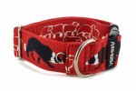 Halsband Border Collie Life Red - Detail des Halbrings