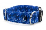 Halsband Digital Blue - Detail des Halbrings