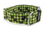 Halsband Bright Green Dots - Detail des Halbrings