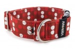 Halsband Red Dots - Detail des Halbrings