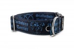 Halsband Staffordshire Bull Terrier Blue - Detail des Halbrings