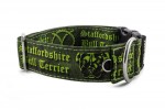 Halsband Staffordshire Bull Terrier Green - Detail des Halbrings