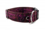 Halsband Staffordshire Bull Terrier Pink - Detail des Halbrings