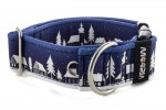 Halsband Winter Village Blue - Detail des Halbrings