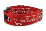 Halsband Border Collie Life Red - Detail des Musters