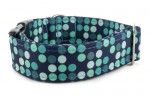 Halsband Cyan Dots - Detail des Musters