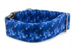 Halsband Digital Blue - Detail des Musters