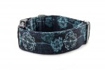 Halsband Hogweed Blue - Detail des Musters