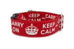 Halsband Keep Calm - Detail des Musters