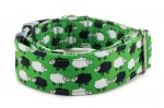 Halsband Sheep Dream Green - Detail des Musters