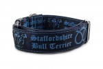 Halsband Staffordshire Bull Terrier Blue