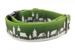 Halsband Winter Village Green - Detail des Musters