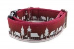 Halsband Winter Village Red