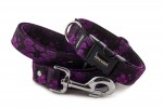 Halsband Abstract Purple mit der Leine