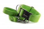 Halsband Lime Green mit der Leine