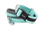 Halsband Reflex Fresh Mint II mit der Leine