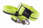 Halsband Reflex Neon Yellow I mit der Leine