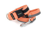 Halsband Reflex Salmon II mit der Leine