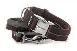 Halsband Reflex Wood Brown I mit der Leine