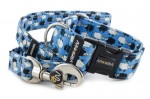 Halsband Sheep Dream Blue mit der Leine