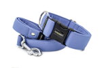 Halsband Sky Blue mit der Leine