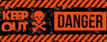 Halsband Danger Orange