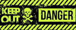 Halsband Danger Yellow