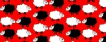 Leine Sheep Dream Red - Musteransicht