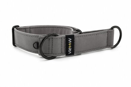 Zugstopp Halsband - schwarze Beschläge