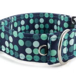Halsband Cyan Dots