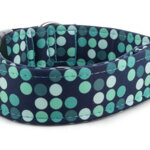 Halsband Cyan Dots