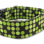 Halsband Bright Green Dots