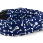 Halsband Fishbone Blue