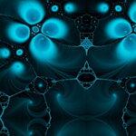 Halsband Abstract Blue